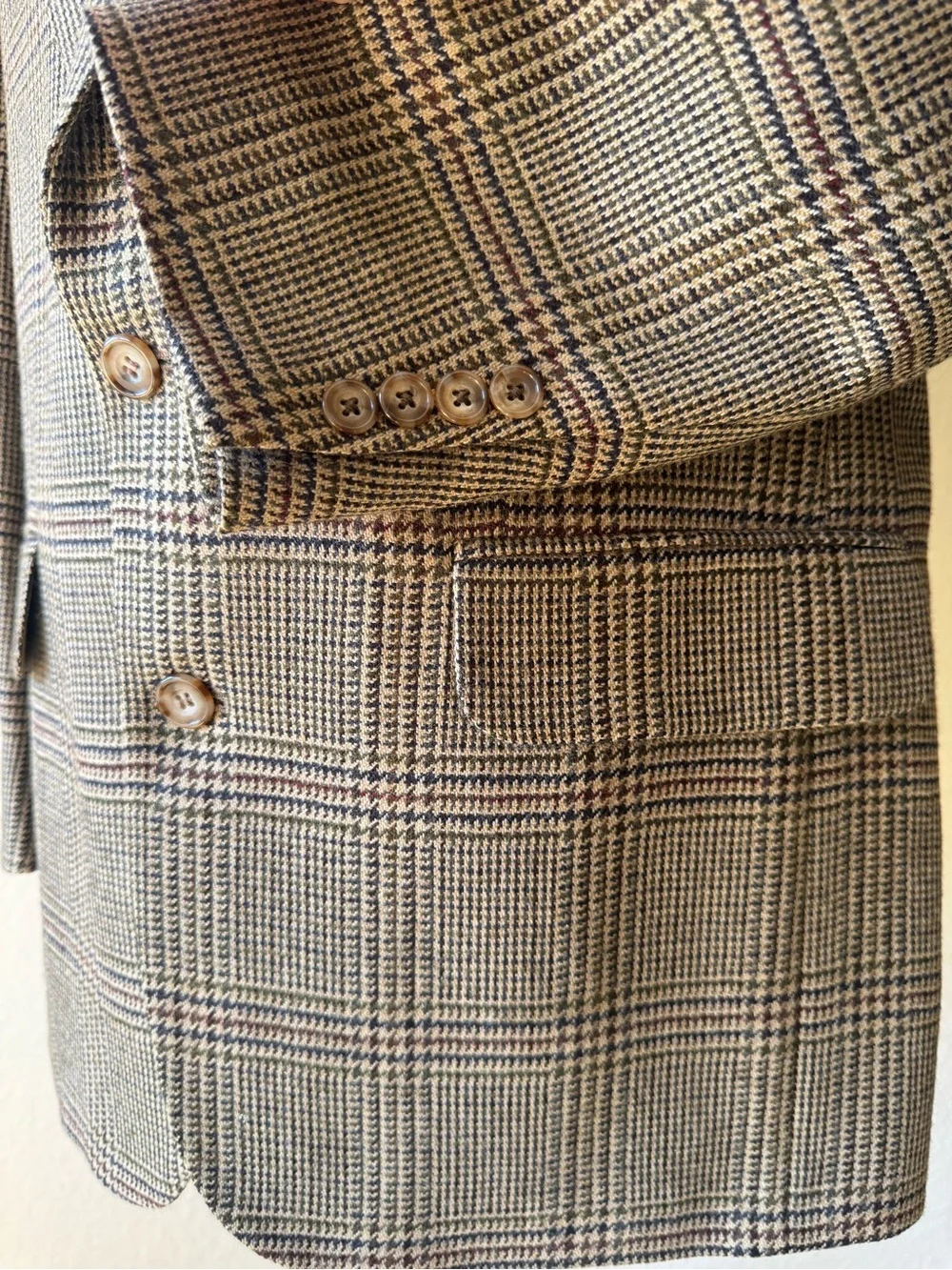 Oscar de la Renta Houndstooth Sport Coat Vintage